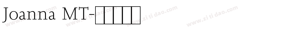 Joanna MT字体转换